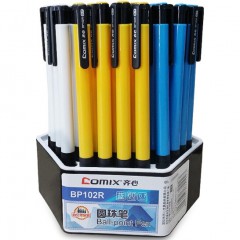 齐心(Comix) BP102R 防滑握手圆珠笔 0.7mm 办公文具（600支/箱）